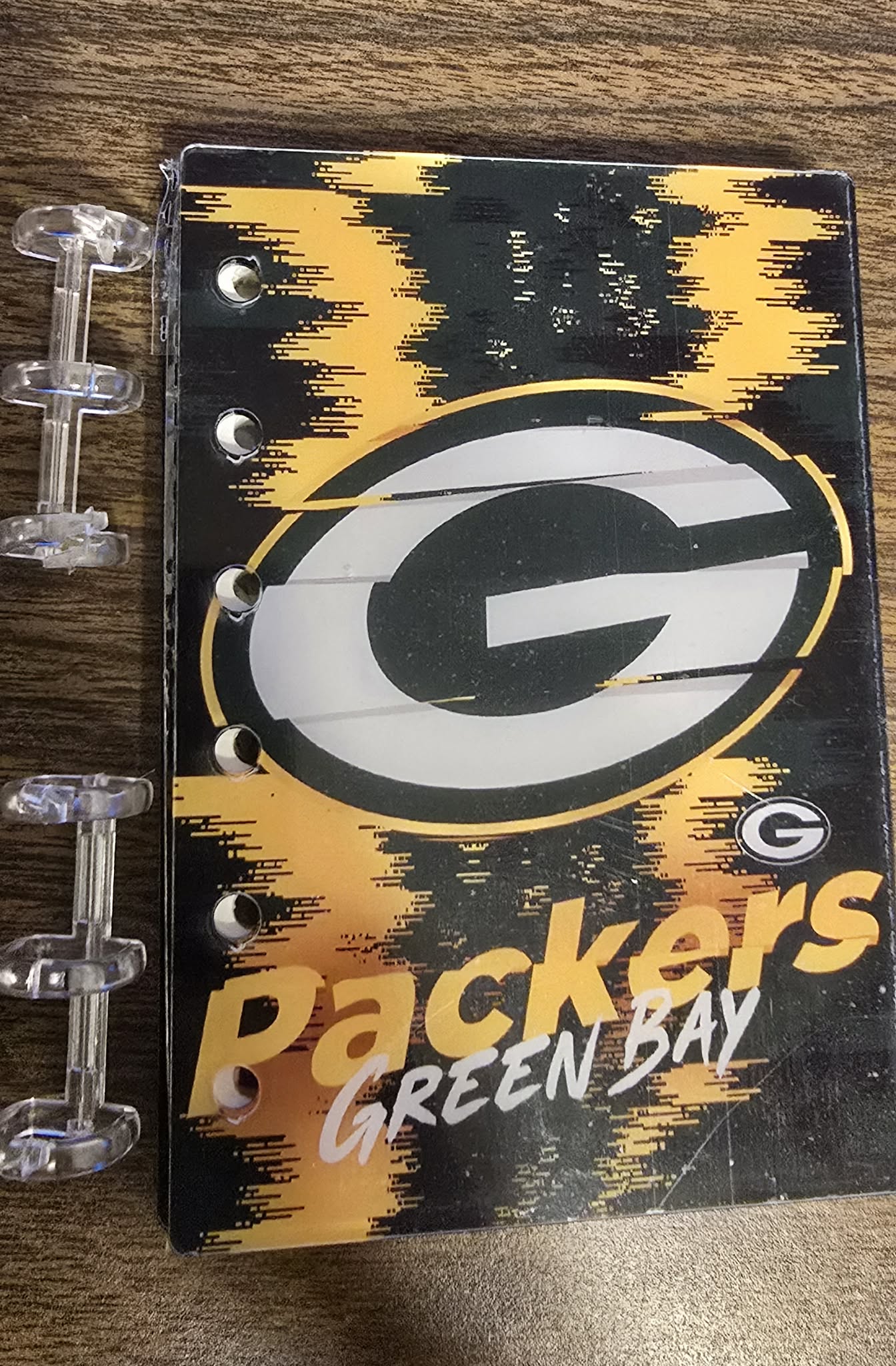 Green Bay Packers Acrylic Refillable Notebook