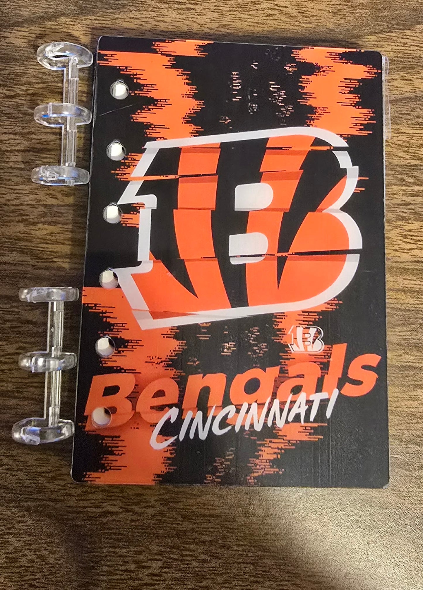 Bengals Football Acrylic Refillable Notebook