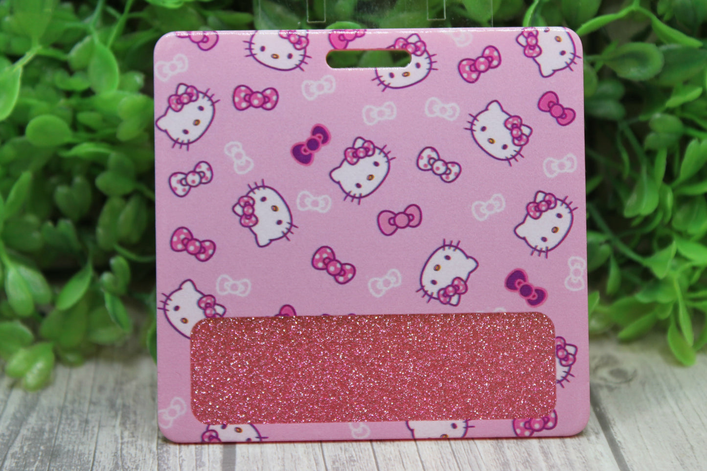 Pink Bow Cat Badge Buddy