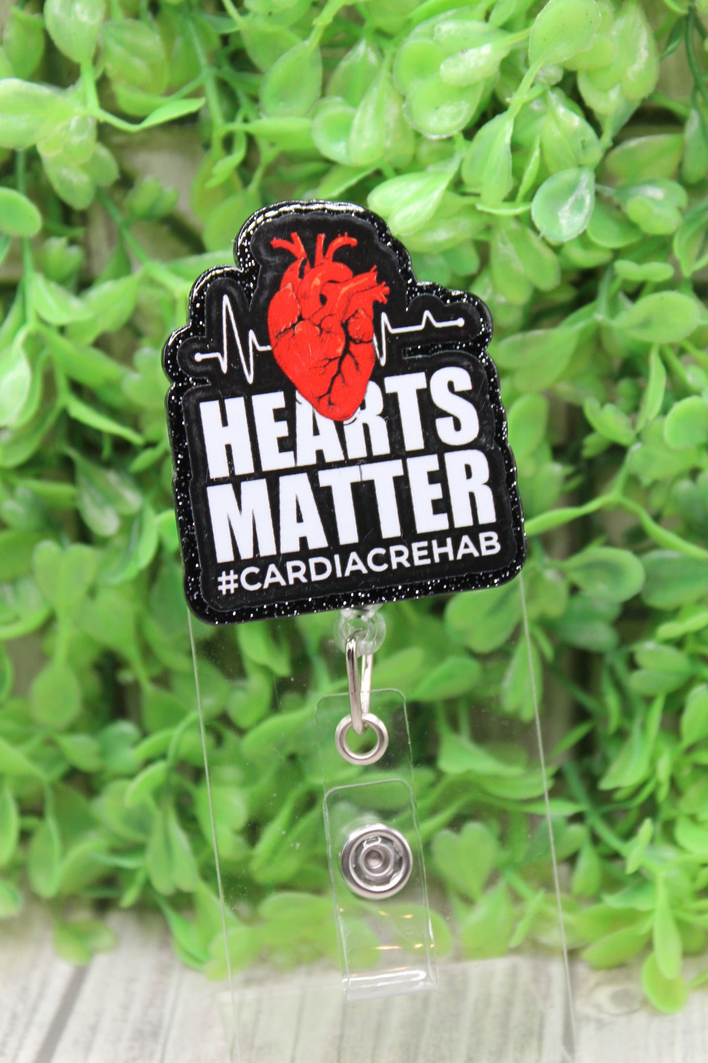 HEARTS MATTER #CARDIACREHAB Badge/ID Holder Reel