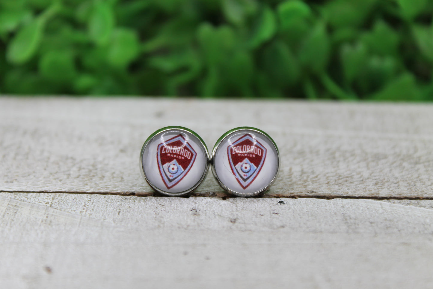 Colorado Rapids Soccer Stud Earrings