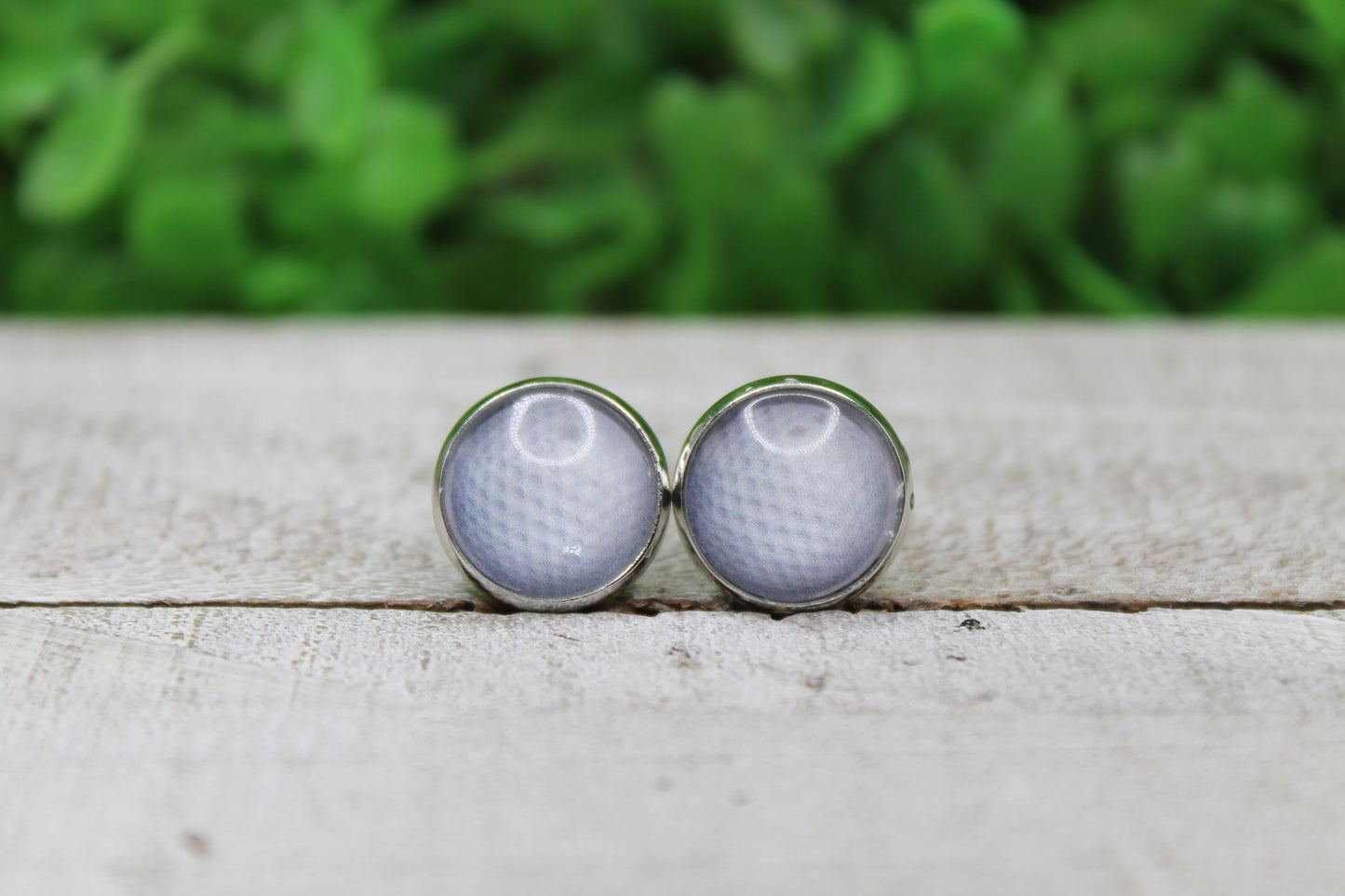 Golf Ball Stud Earrings