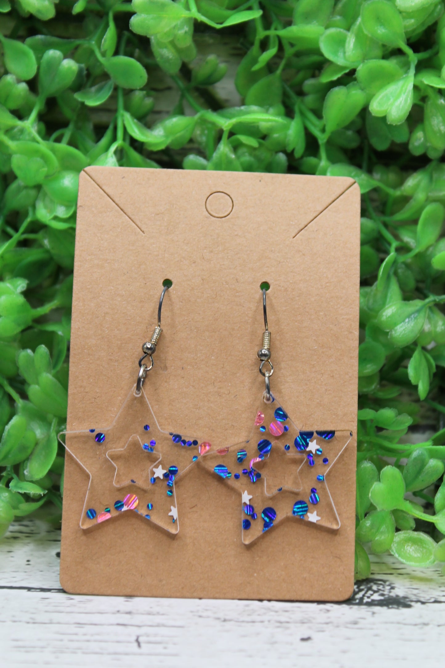 Confetti Star Dangle Earrings