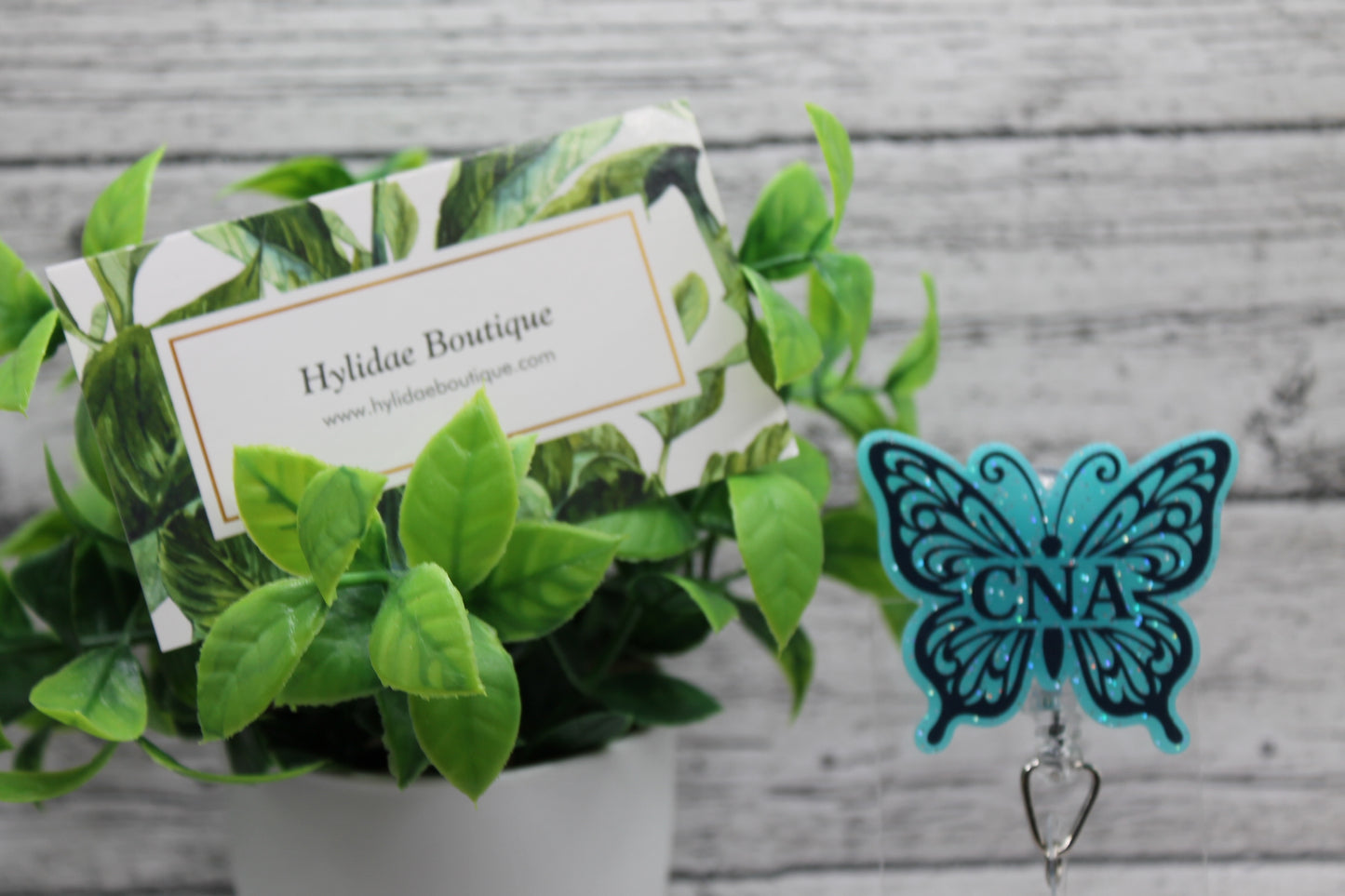 CNA Blue Butterfly Badge Reel