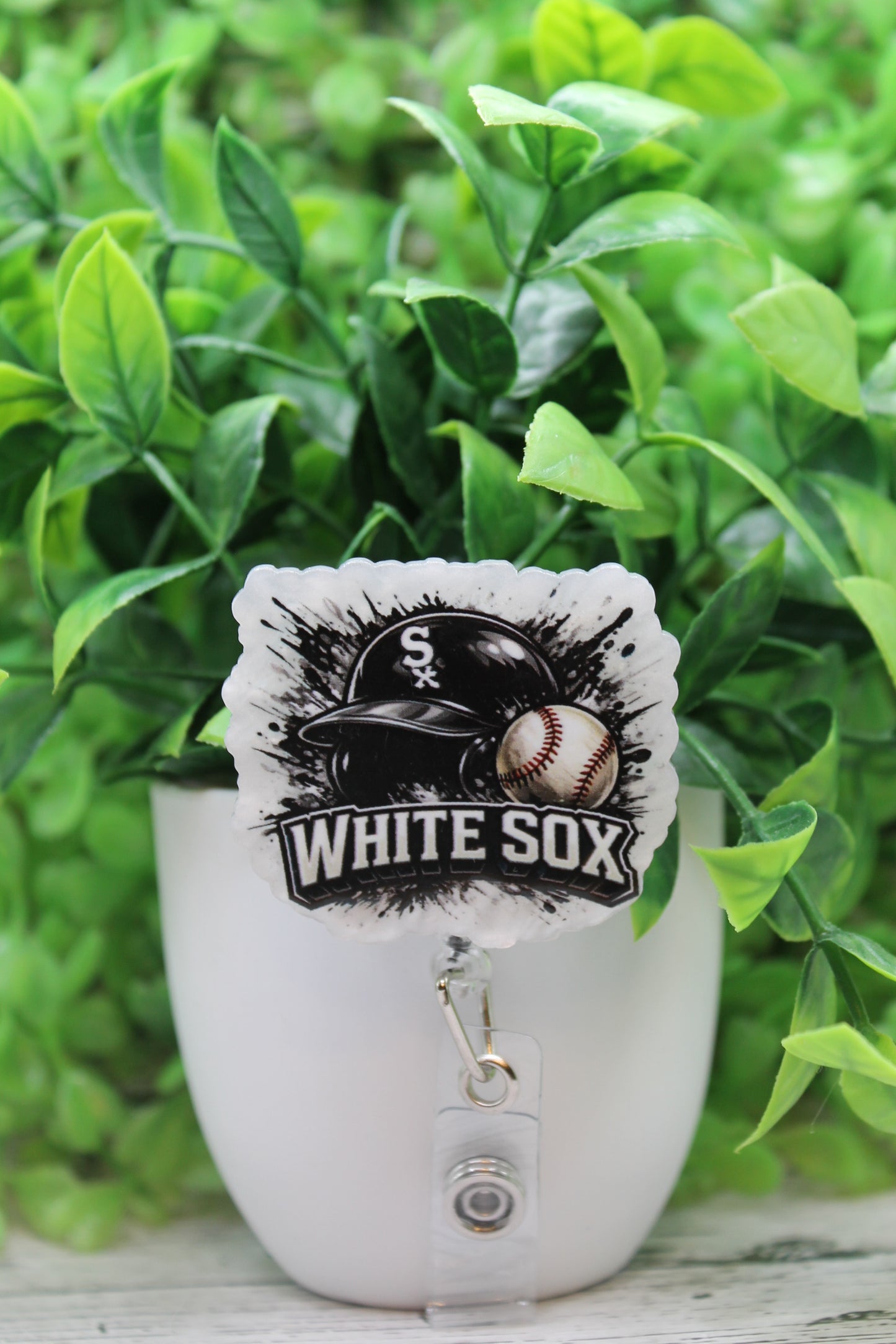 White Sox Baseball Splatter Badge Reel