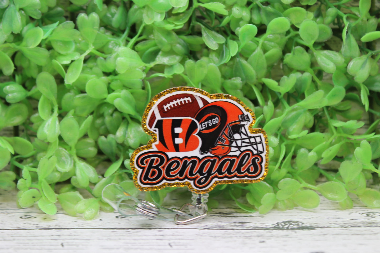 Let's Go Cincinnati Bengals Badge Reel