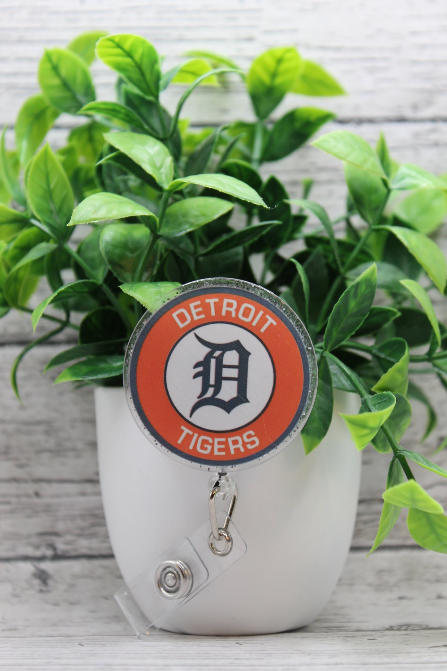 Detroit Tigers Baseball Circle Badge Reel