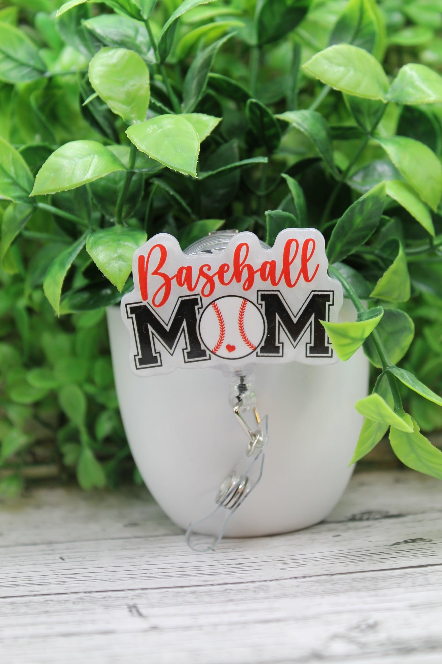 Baseball Mom Badge Reel