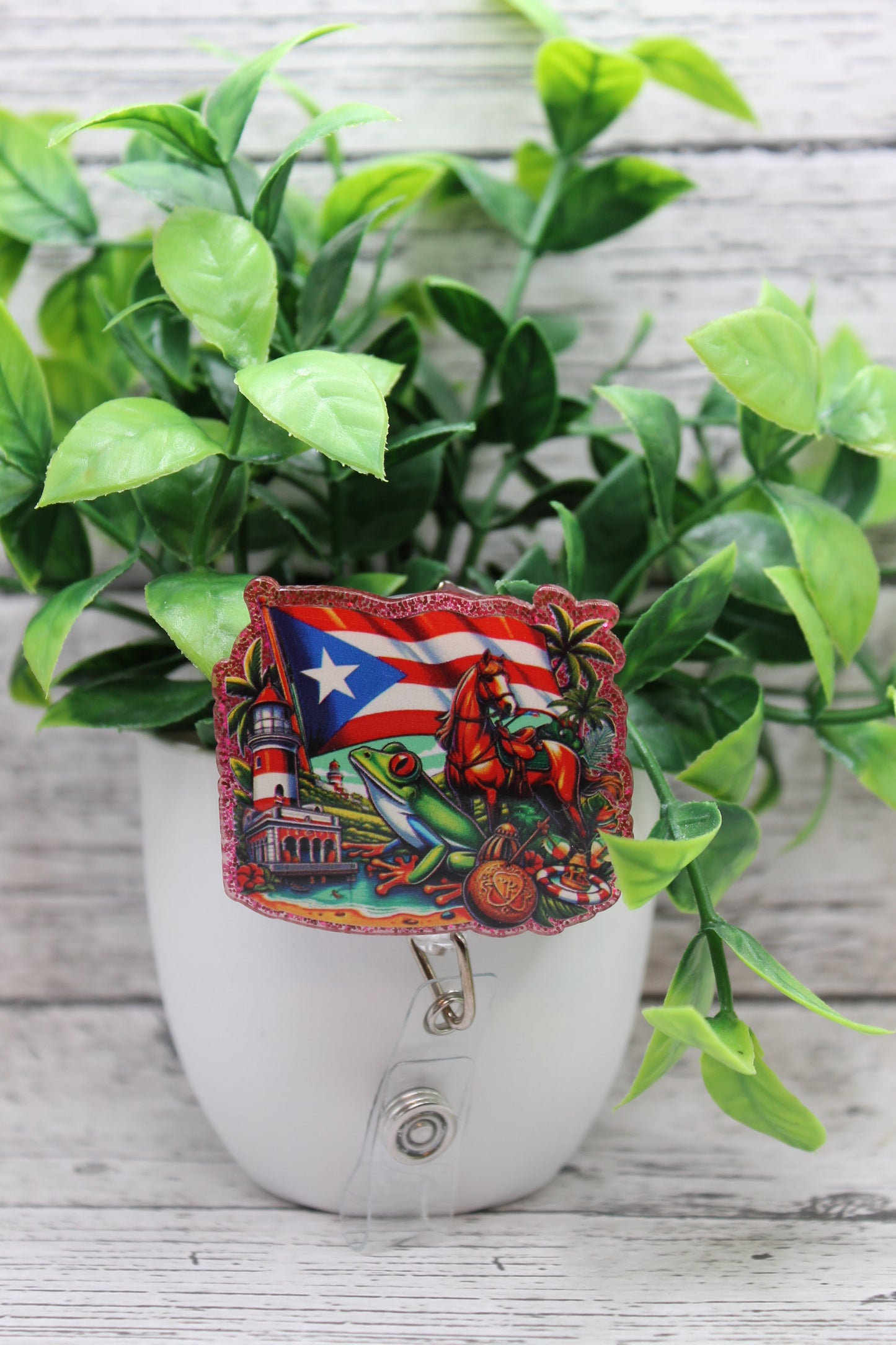 Puerto Rico Badge Reel