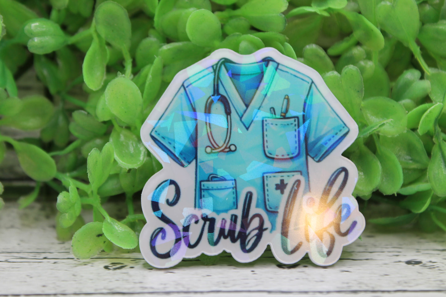 Scrub Life Holographic Badge Reel