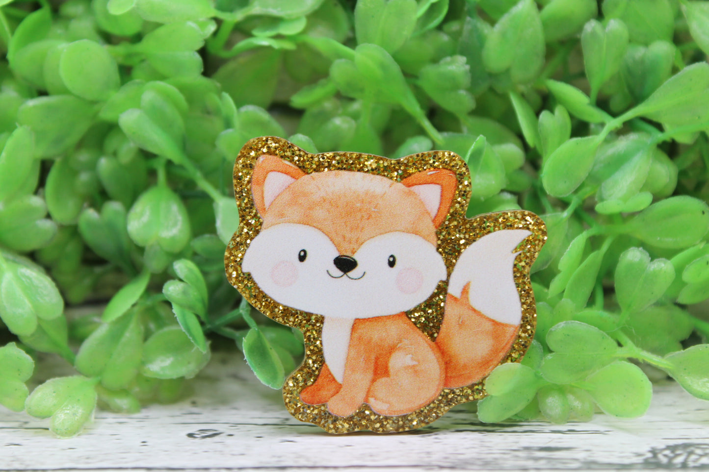 Fox on Glitter Badge Reel