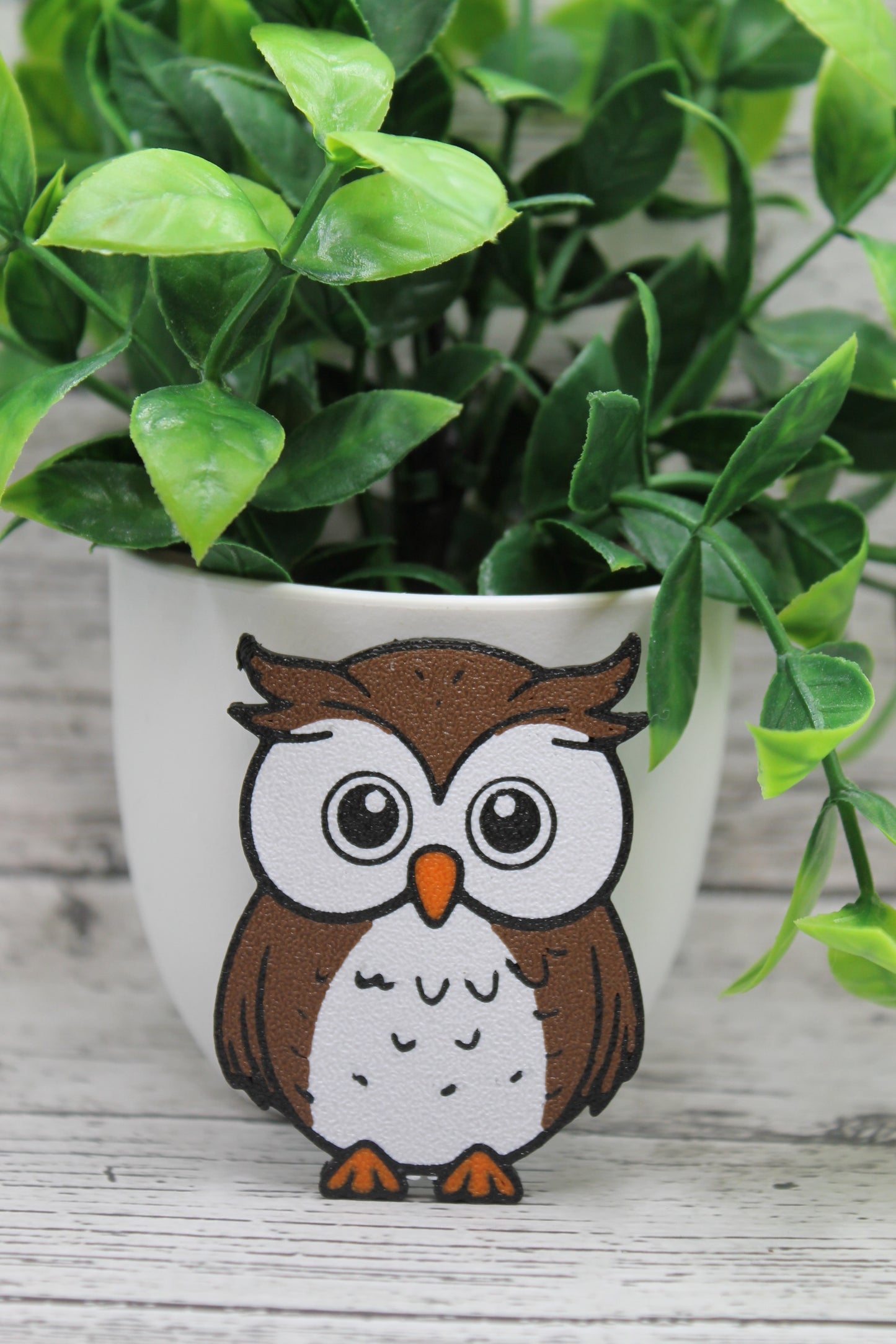 Cute Owl 3D Badge Reel