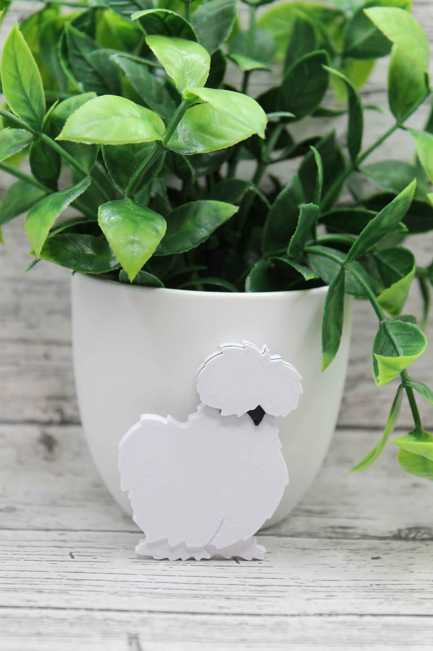 Fluffy Chicken 3D Badge Reel