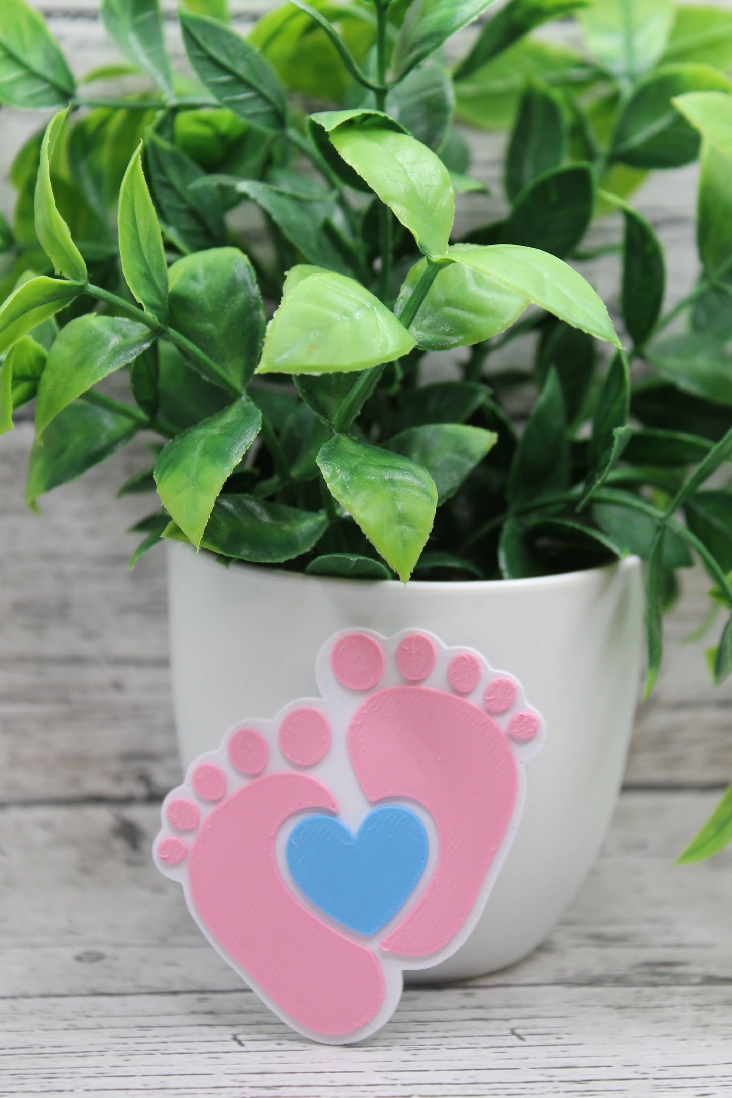 Pink Baby Feet NICU 3D Badge Reel