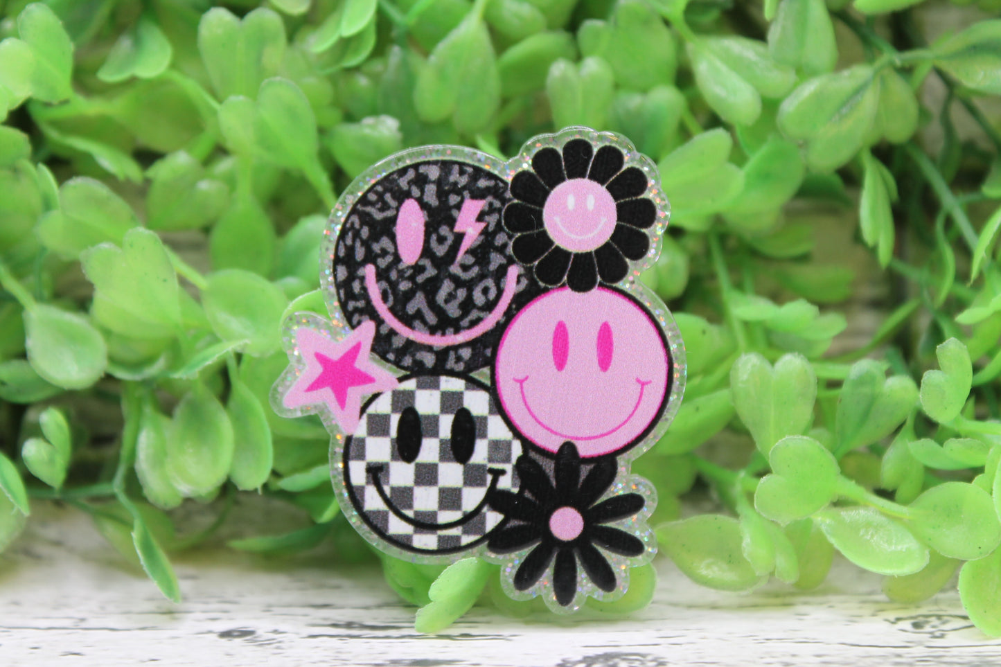 Smiley Collage Badge Reel