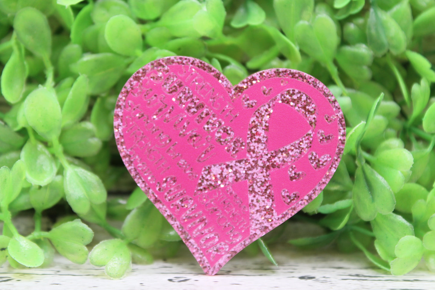 Breast Cancer Survivor Heart Badge Reel