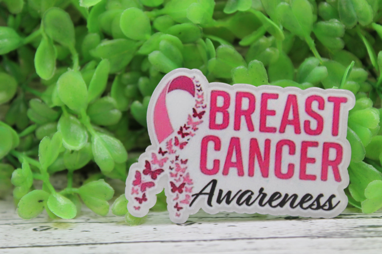 Breast Cancer Awareness Ribbon Badge Reel