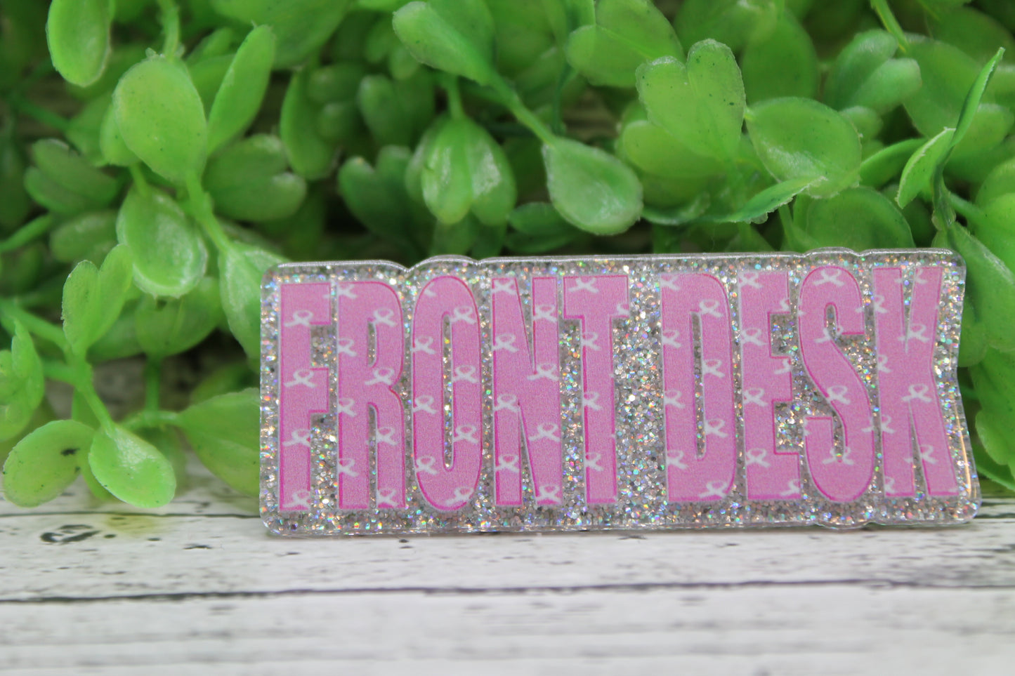 FRONT DESK Breast Cancer Awareness Badge Reel
