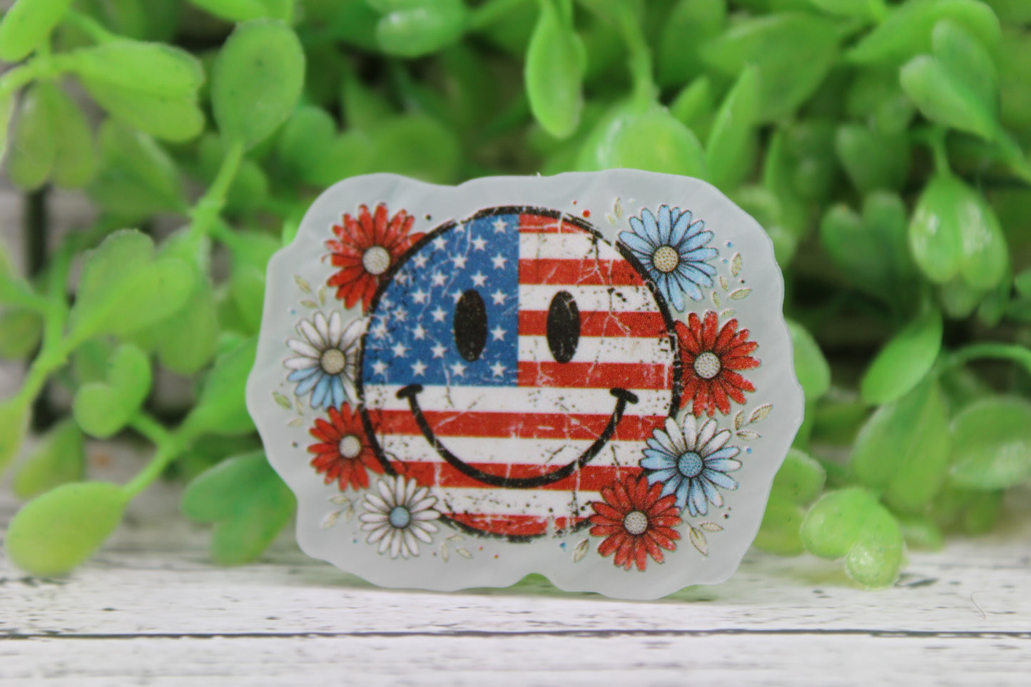 Patriotic Smiley Badge Reel