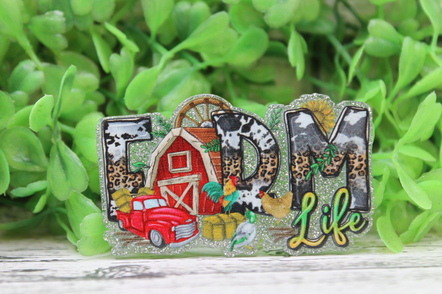 FARM Life Red Barn Badge Reel