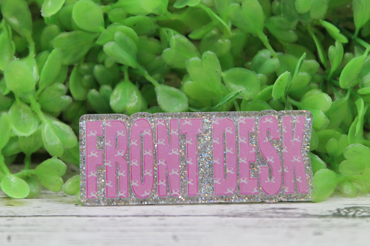 Front Desk Breast Cancer Awareness Badge Reel