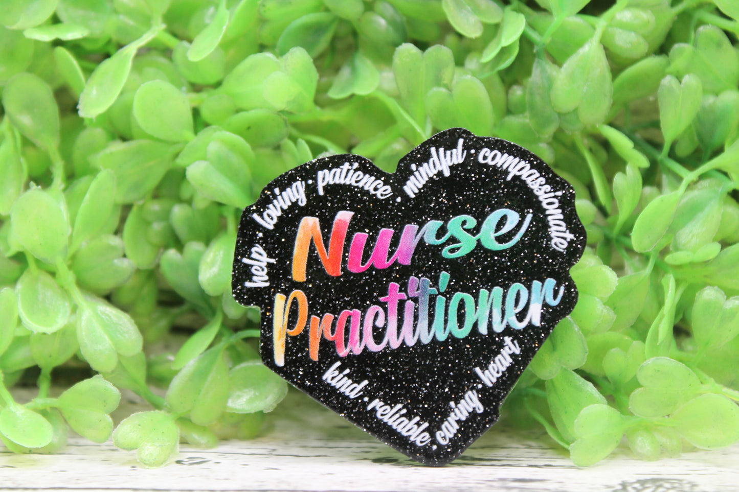 Nurse Practitioner Heart Badge Reel