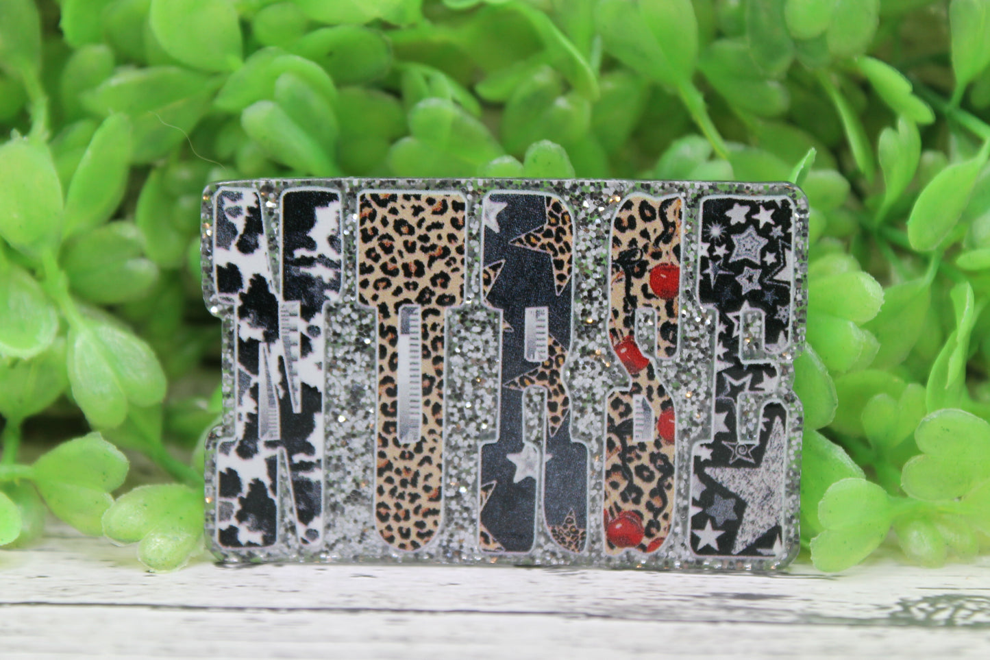 NURSE Cow, Leopard, Stars Badge Reel