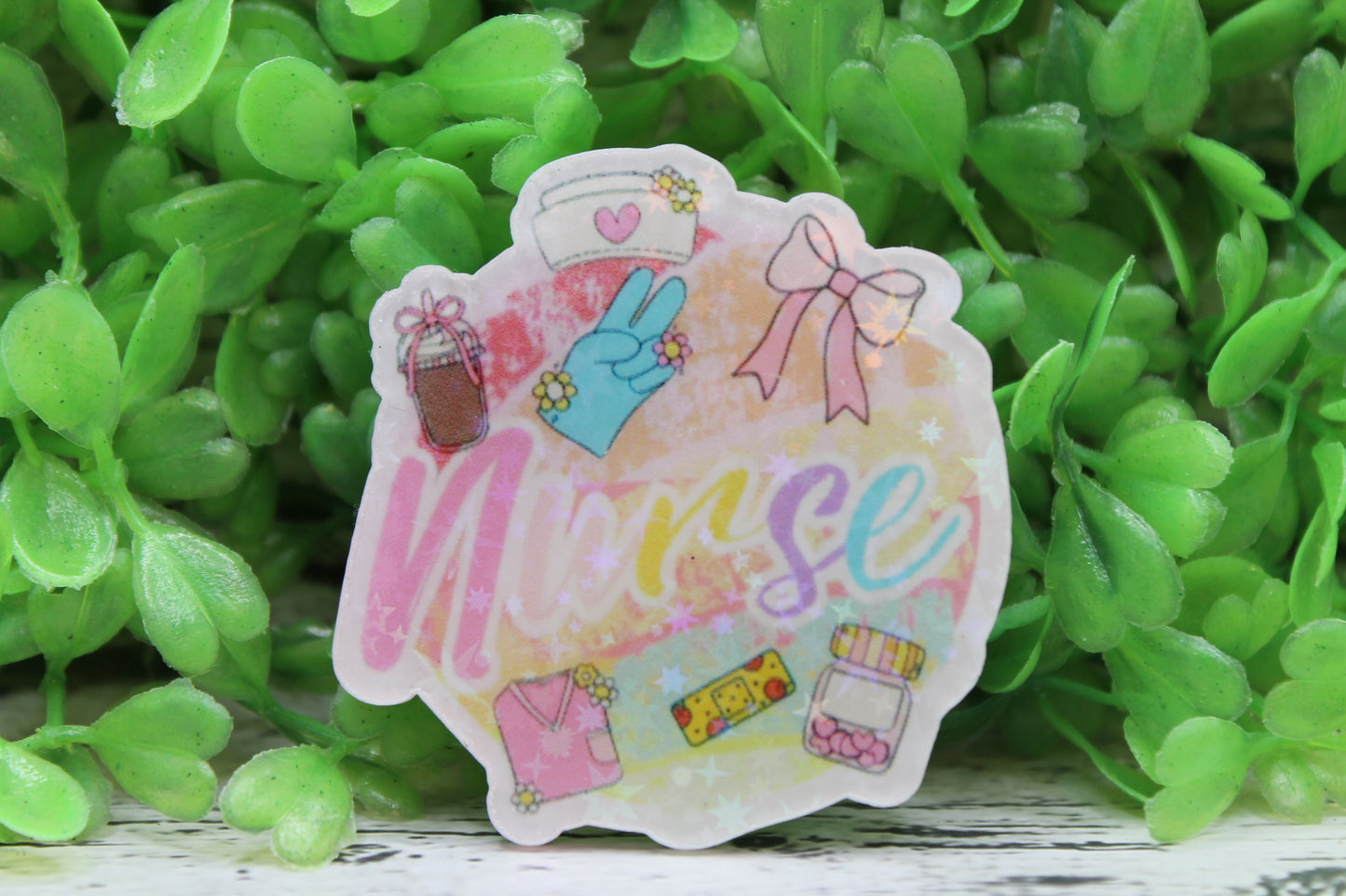 Nurse Holographic Badge Reel