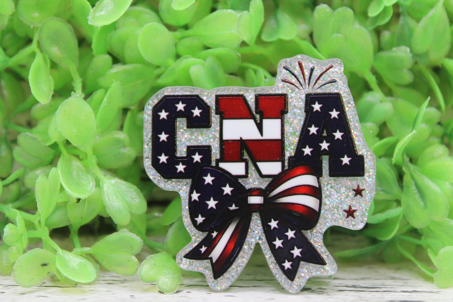 Patriotic CNA Bow Badge Reel