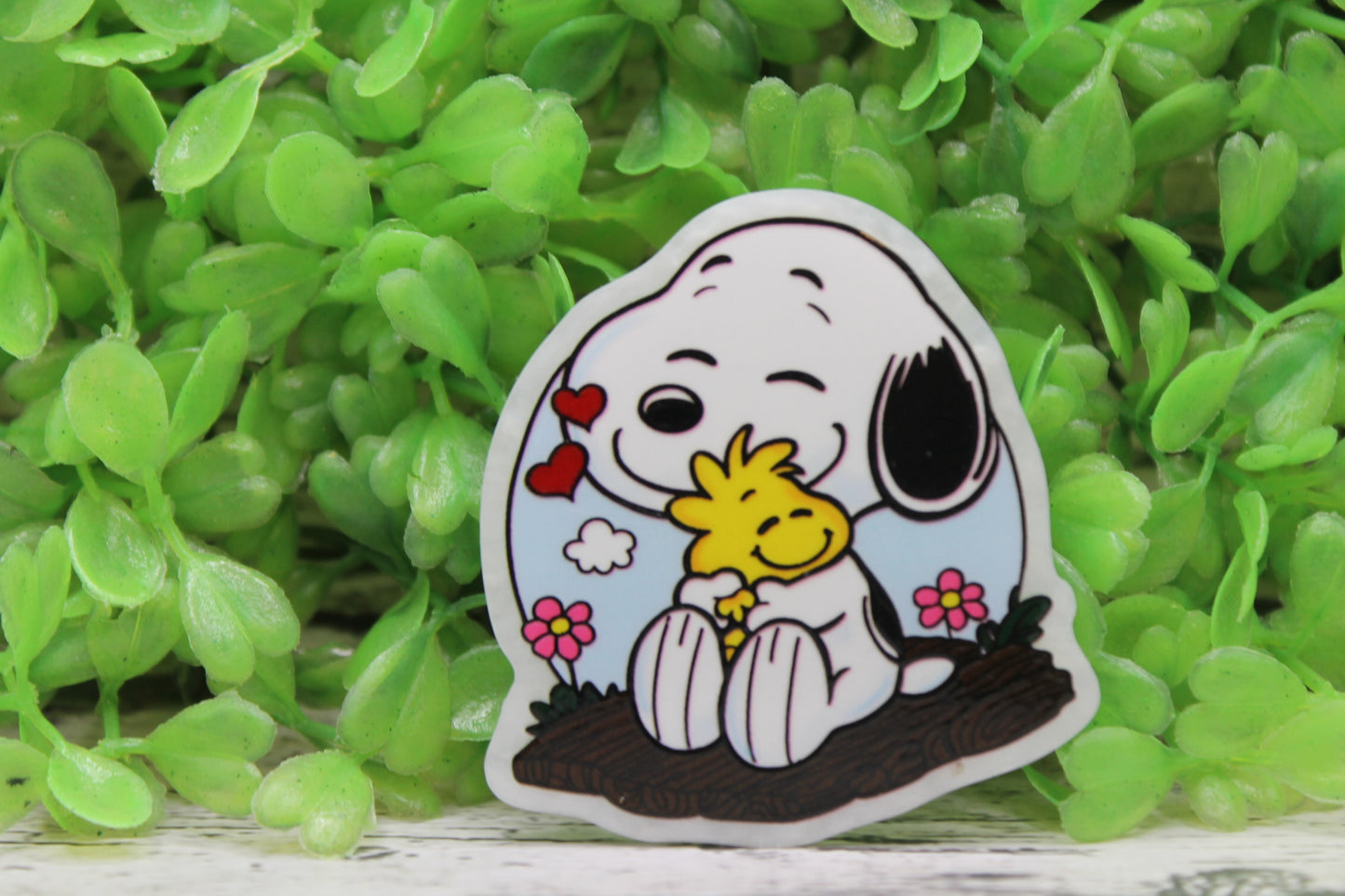 White Dog & Bird Badge Reel