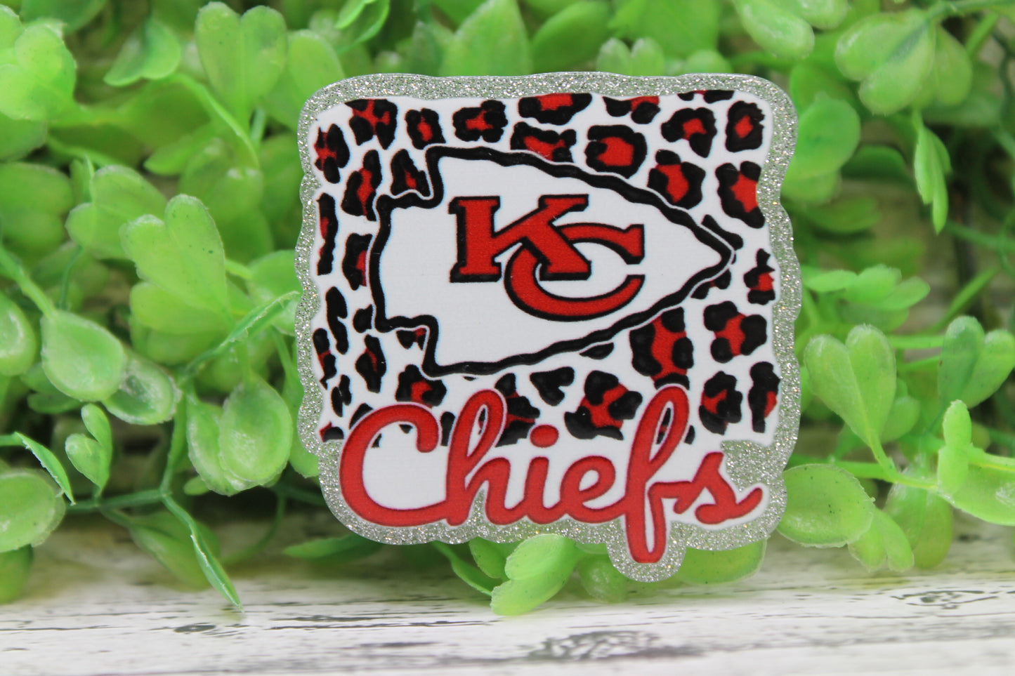 KC Chiefs Football Leopard Badge Reel