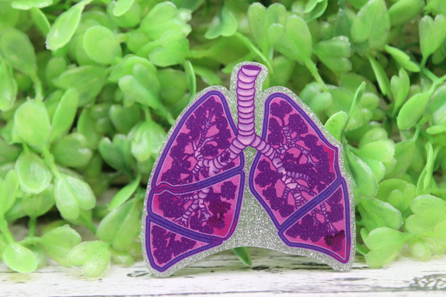 Purple Lungs Badge Reel