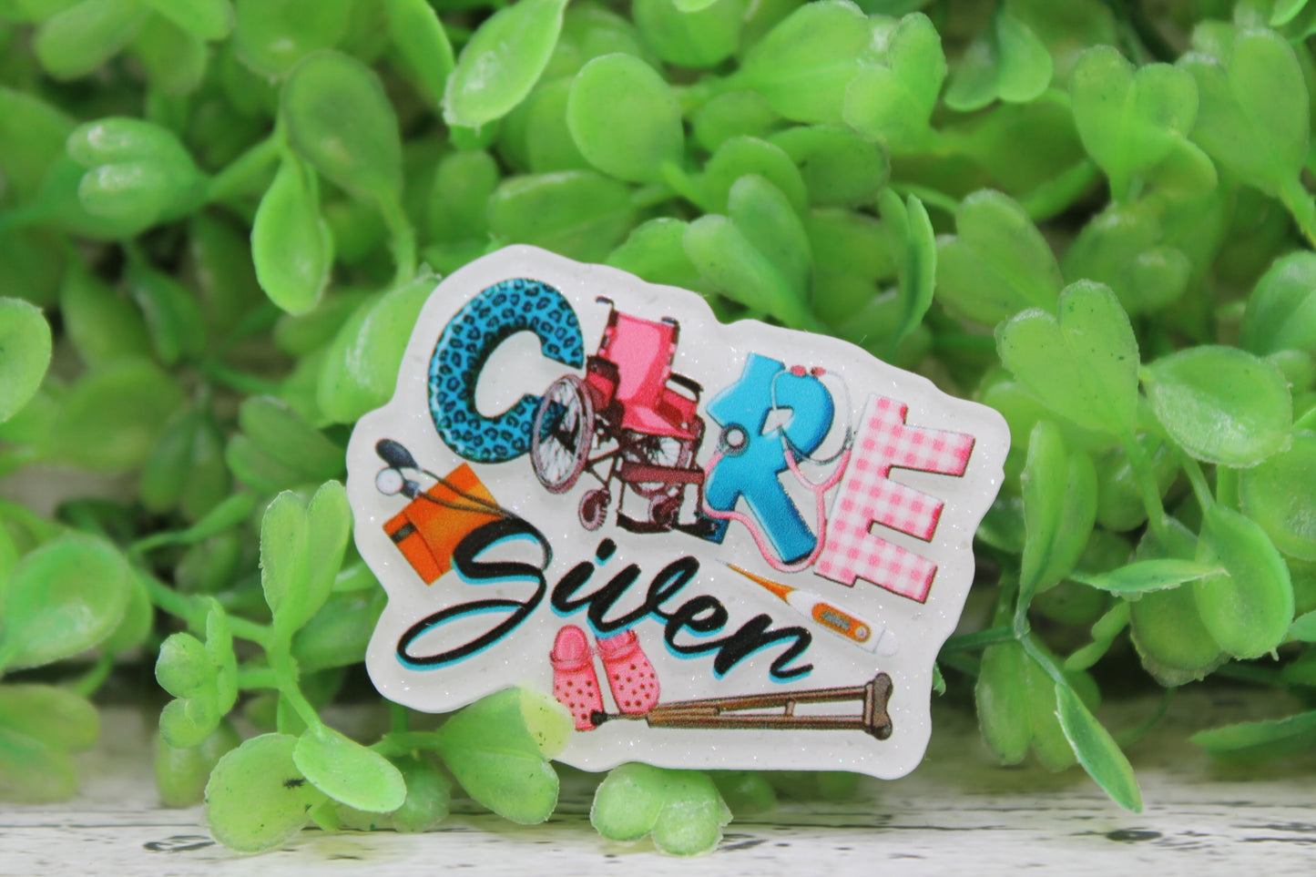 Care Giver on White Badge Reel