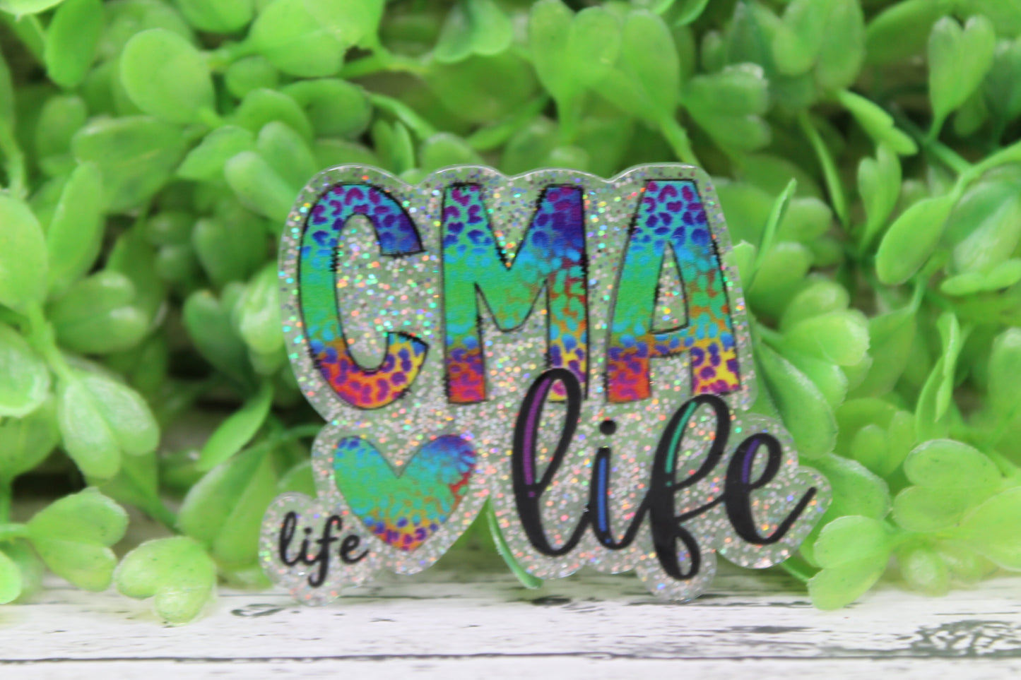 CMA Life Colorful Leopard Badge Reel