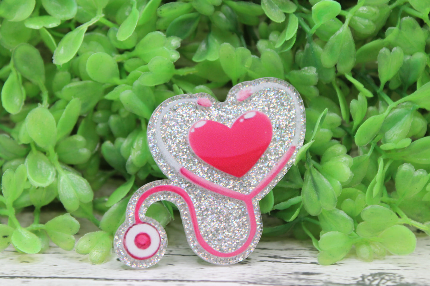 Heart Stethoscope Badge Reel