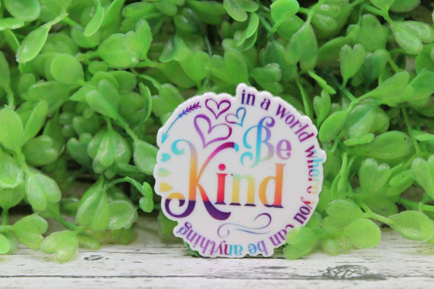 Be Kind Colorful Badge Reel