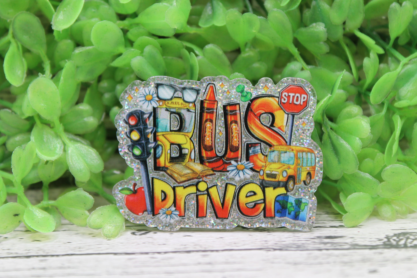 Bus Driver Badge Reel