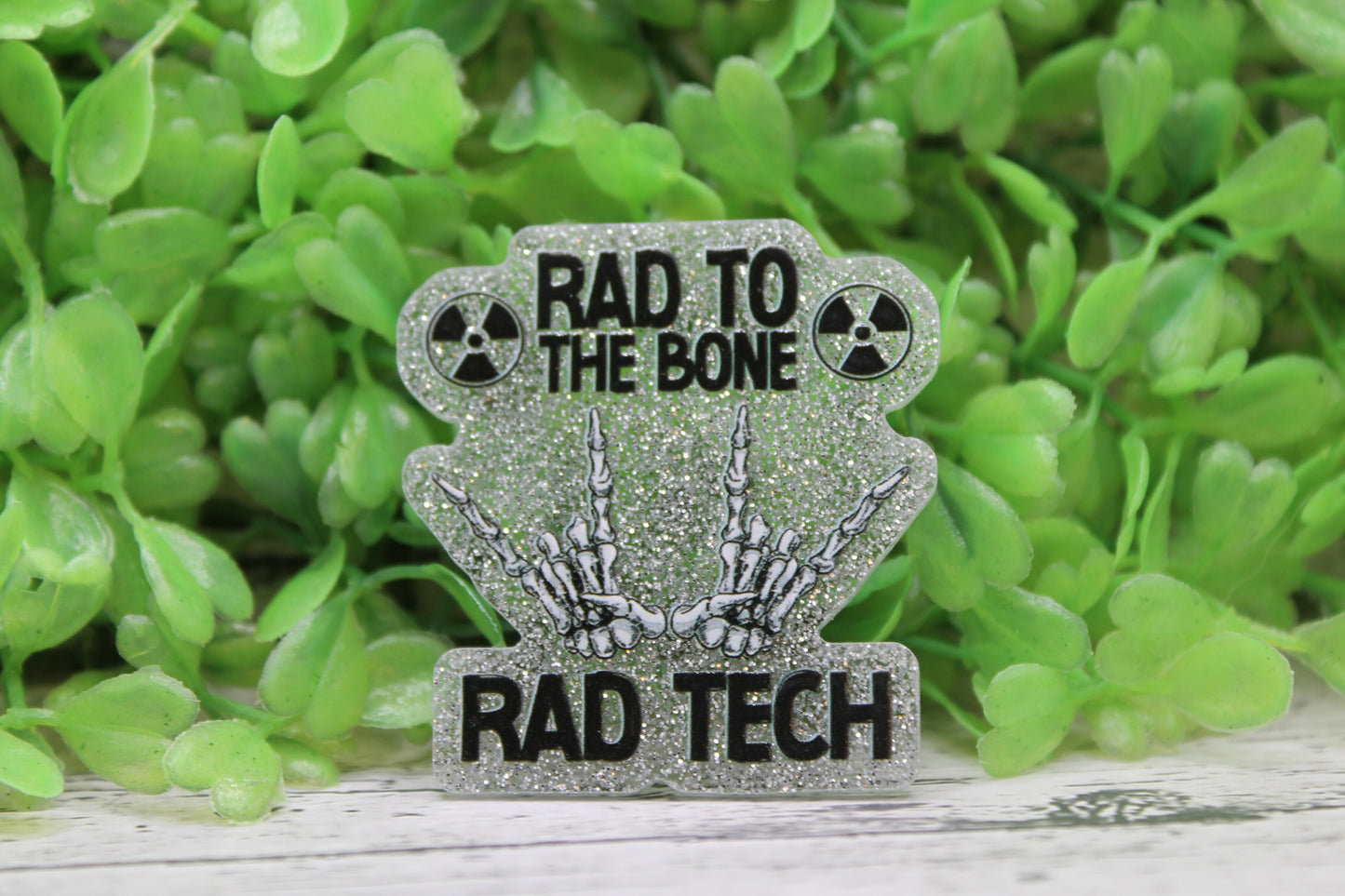 RAD TO THE BONE Badge Reel
