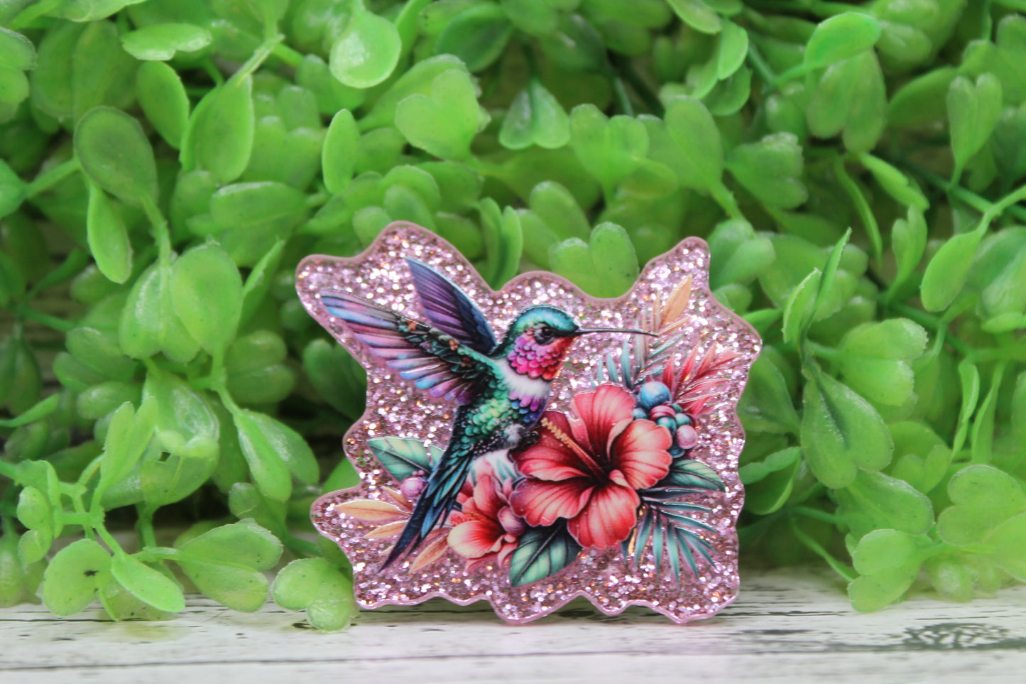 Beautiful Hummingbird Badge Reel