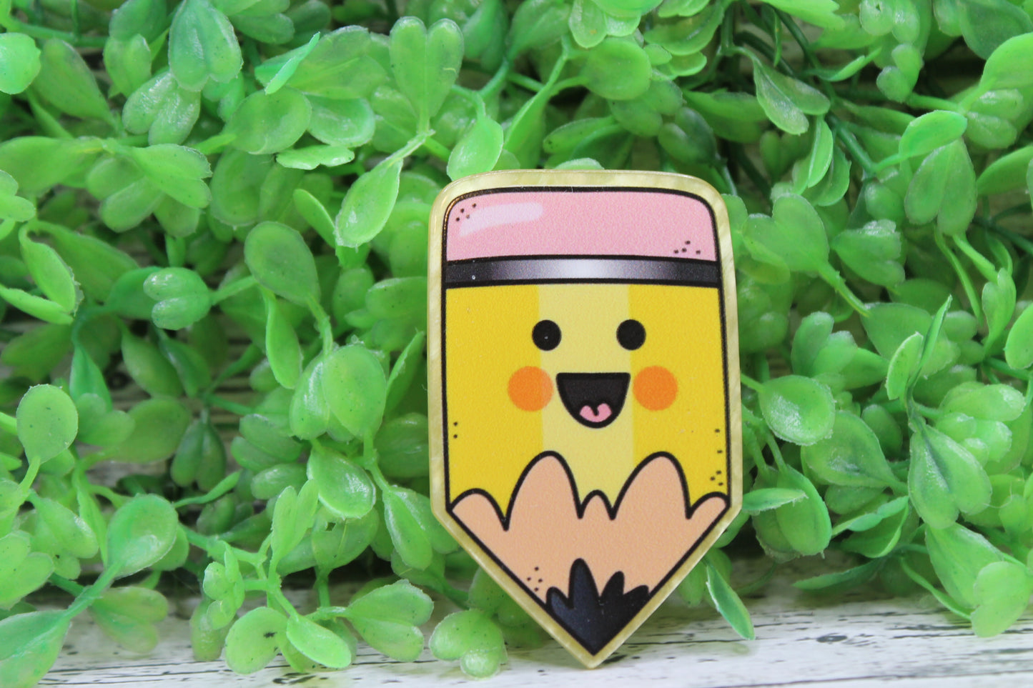 Yellow No. 2 Pencil Badge Reel