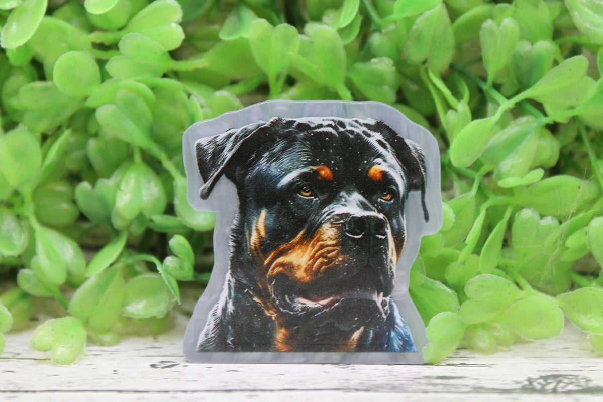 Rottweiler Dog Badge Reel