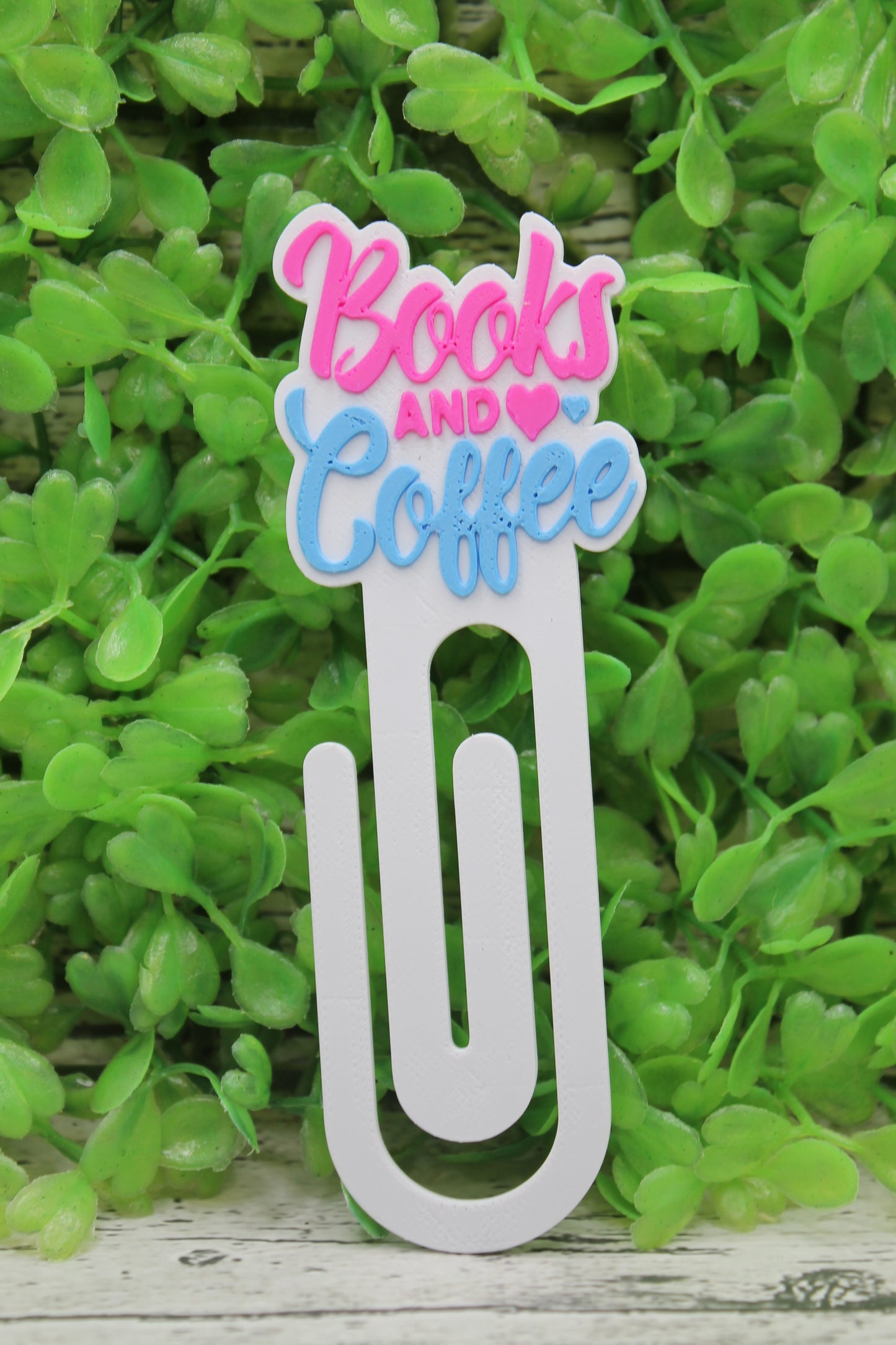 Books and Coffee White Bookmark