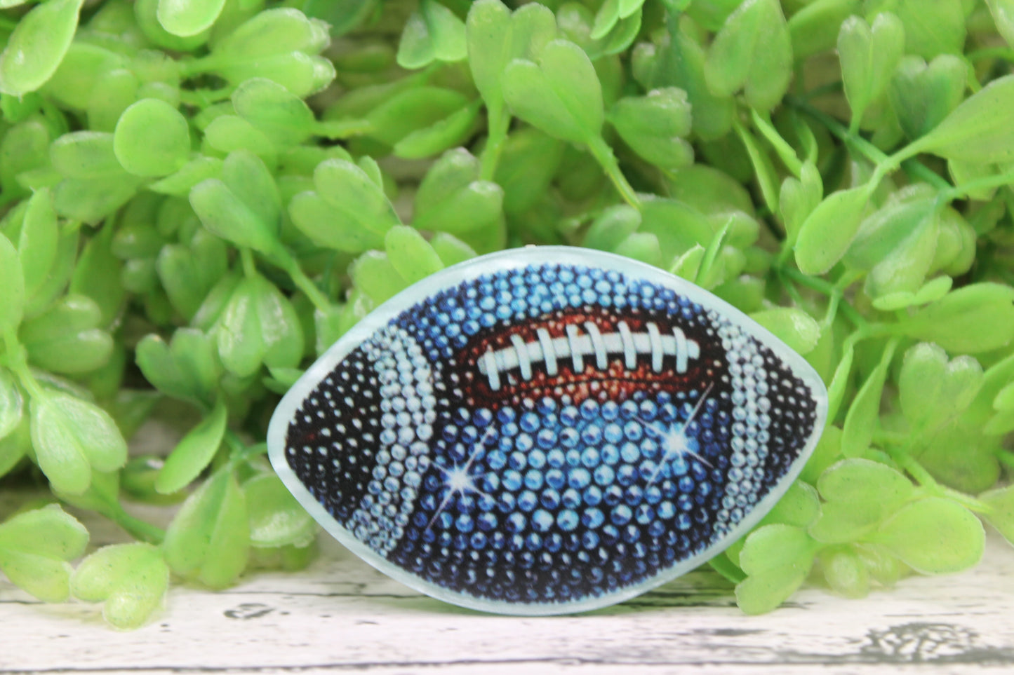 Fancy Blue Football Badge Reel