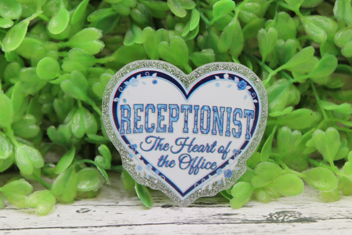 Receptionist Heart Badge Reel