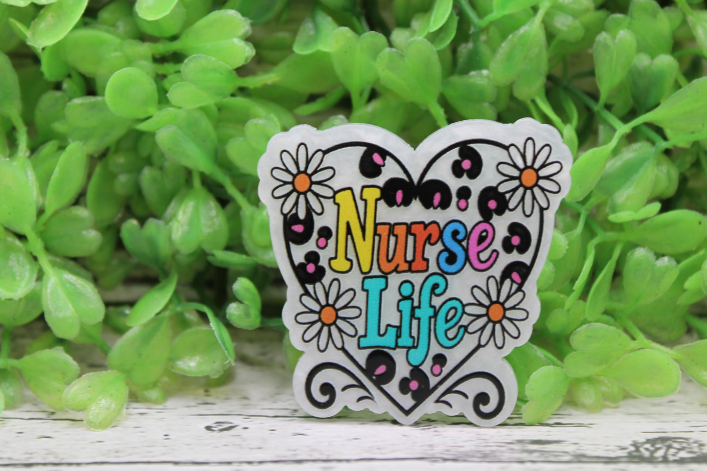 Nurse Life Heart Badge Reel