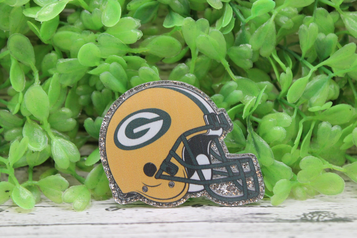 Packers Football Helmet Badge Reel