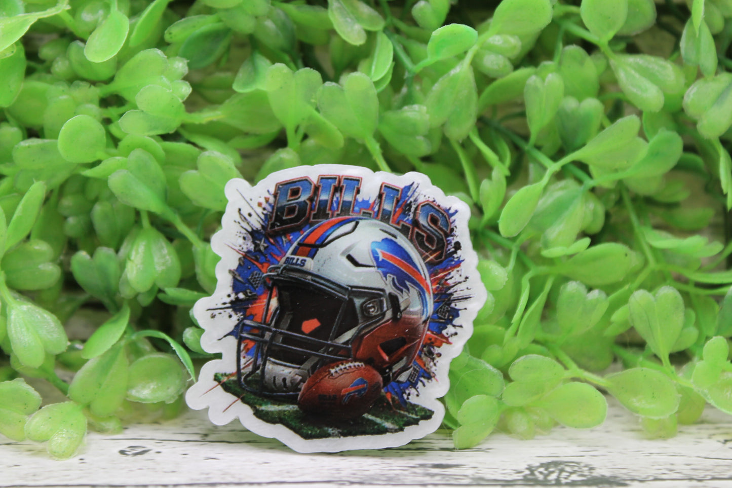 Bills Football Helmet Badge Reel