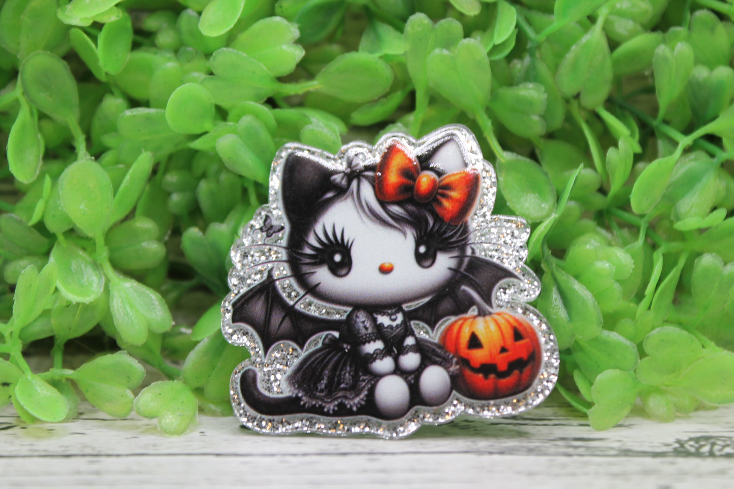 Cat Bat Badge Reel