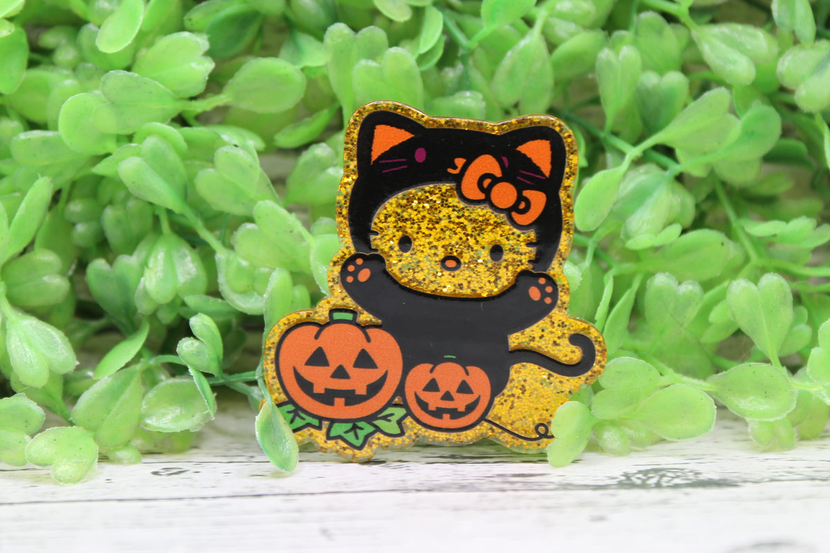 Cat & Pumpkins Badge Reel