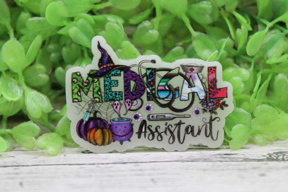 Medical Assistant Halloween Badge Reel